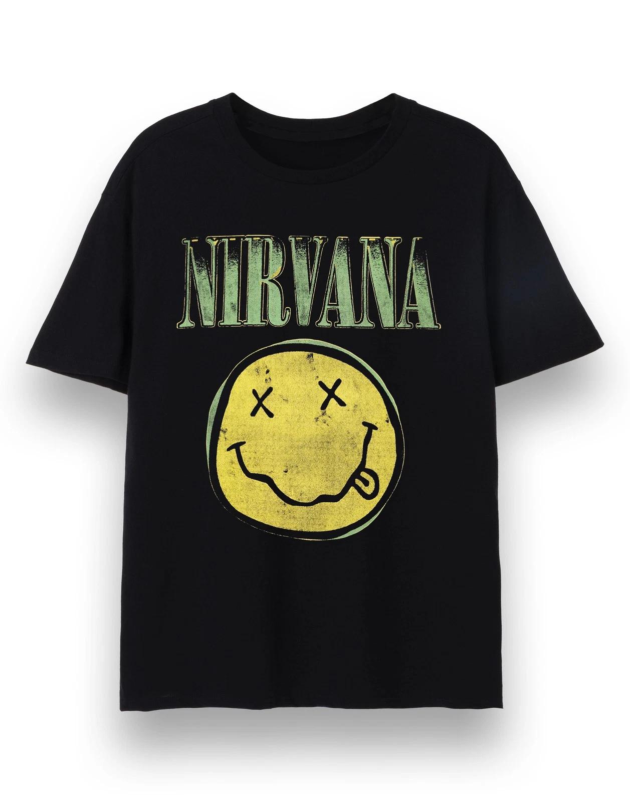 

Nirvana Black Classic Logo Short Sleeved T-Shirt Mens 4XL