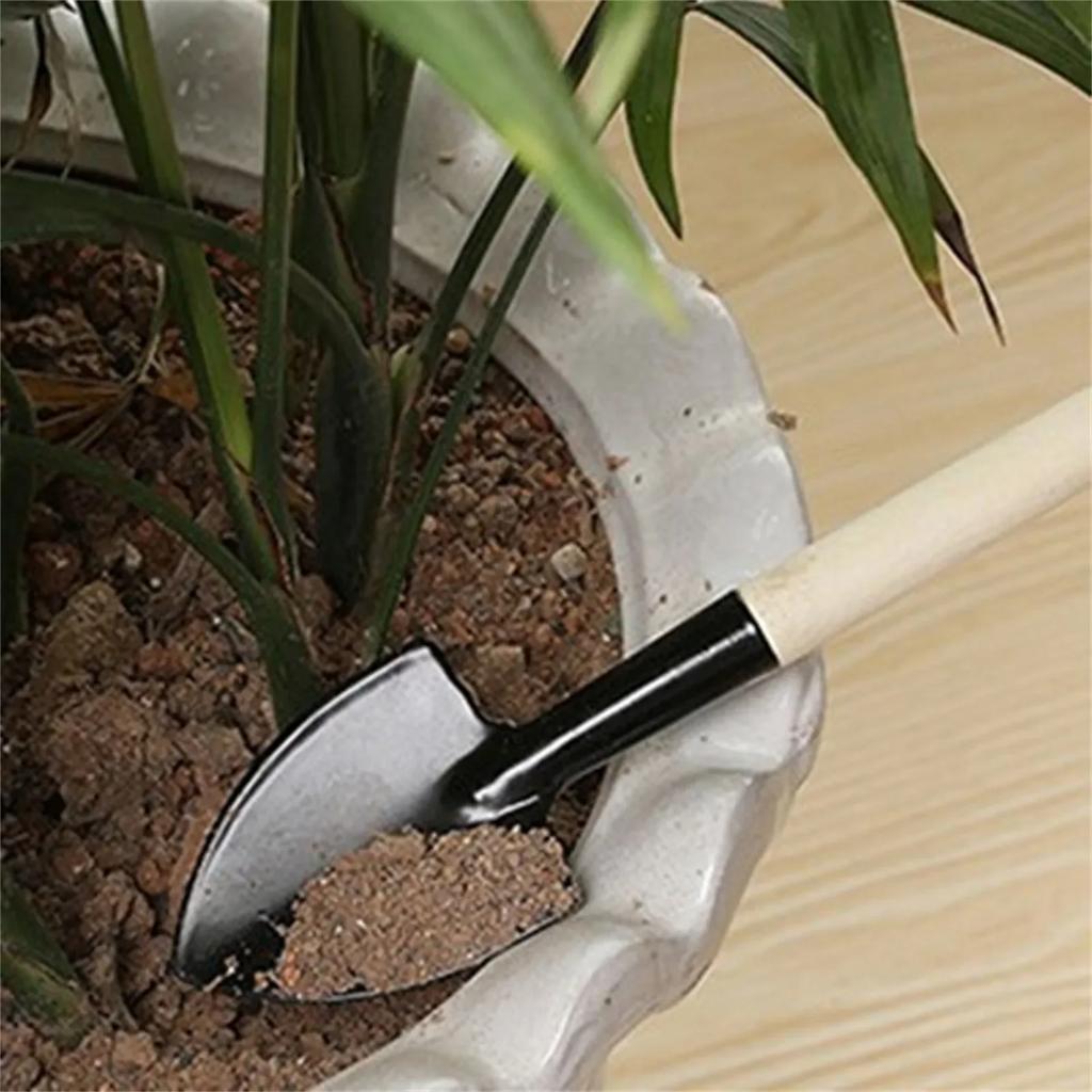3Pcs Small Shovel Gardening Tool Set for Indoor Outdoor Flower Vegetable Planting Potted Plants Digging Cultivating