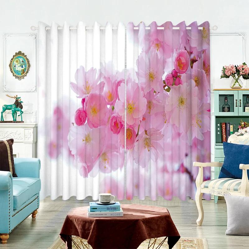 Modern High Shading Curtain Sunflower Landscape Painting Boys Children Room Bedroom Living Room Floating Window Blackout Drape