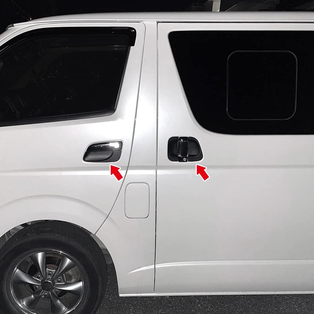 Hiace 200 Series RegiusAce 200 Series Door Handle Under Cover Custom Designed for Generation Door Handle Protector Scratch Scratch Exterior Custom 6P
