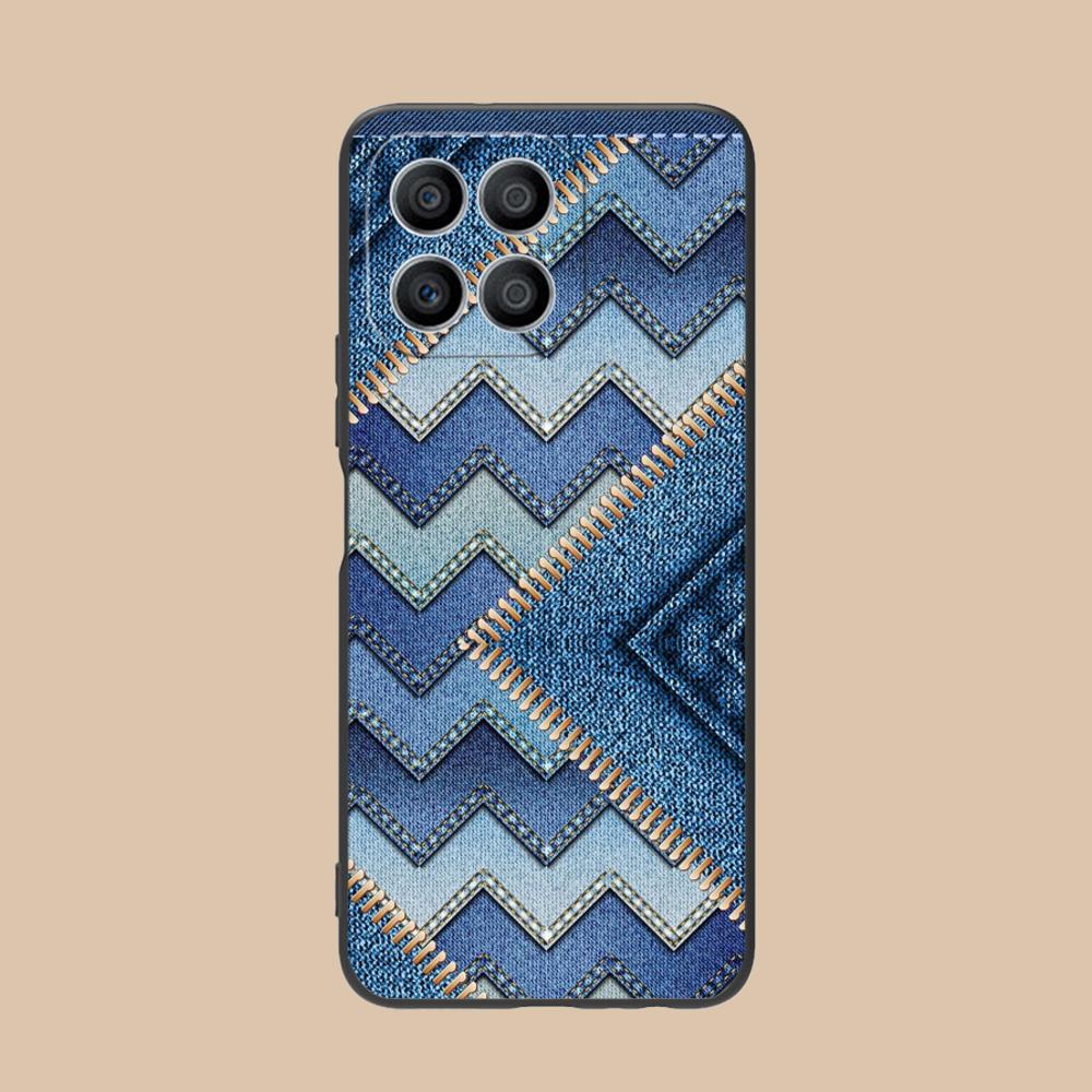 Jeans Texture Mobile Phone Case for Honor 90 80 70 60 50 30 20 10 9 8 7 Pro S SE Lite 5G Colorful Printing Cover Pretty Luxury