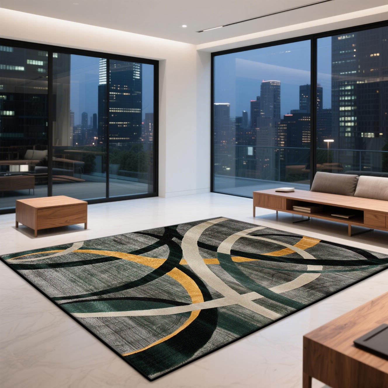

Nordic Large Living Room Carpet Decoration Home Modern Light Luxury Large Area Rugs Parlor Entrance Door Mat Lounge Rug Non-slip 60x90cm