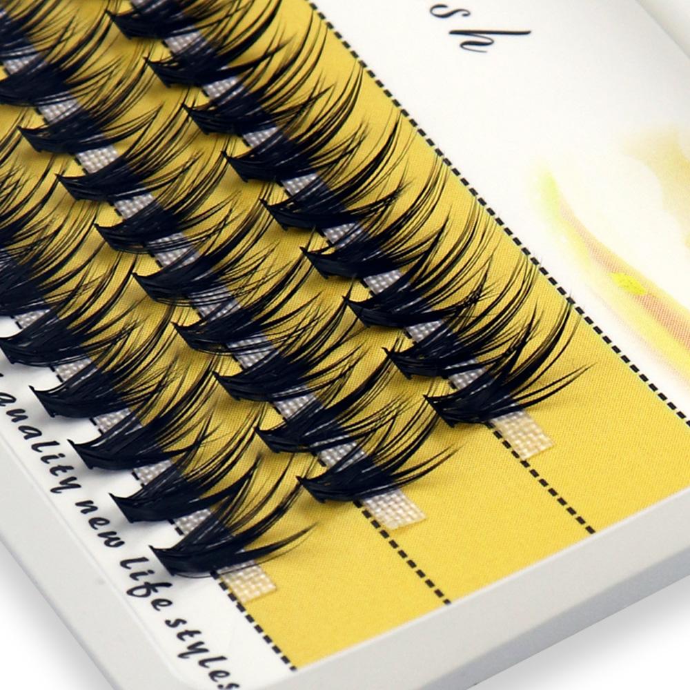 20D/30D Mink øyevipper 1 boks/60 bunter Naturlig vippeforlengelse 3D Russland Individuell øyevippeklynge Makeup Tools Vipper Cilia