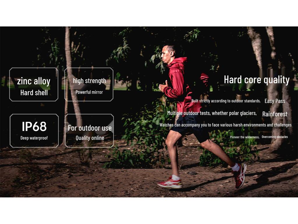 DM52 Smartwatch: Waterproof IP68, Bluetooth Calls, GPS Sport Tracker, Swimming-Compatible