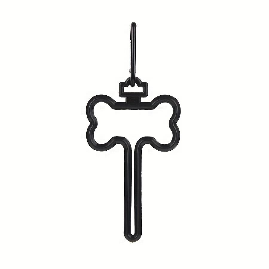 Freihändige Hundekotbeutel-Clips - ABS + Knochenförmiger Kunststoff Langlebiger Müllbeutel-Halter für die Haustierreinigung Praktischer Halter während Spaziergängen