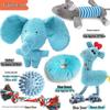 Dog Cat Teething Plush Toy - Bite-Resistant Sound Teddy for Small/Medium Pets