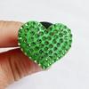Car Accessories Shiny Rhinestone Air Outlet Clip Heart-shaped Diamond Car Decoration Clip Multicolor Air Conditioning Clip