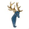 Antlers Head Hook Wall Door Hanger Clothes Rack Resin