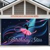 Party Backdrop Birthday Pink Photo Booth Background Front Door Decor