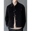 GXG Men's Black 100% Wool Short Commuter Coat