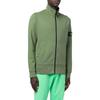 STONE ISLAND Solid Color Logo Zip Hoodie Men Hoodies Green 771564320-V0058