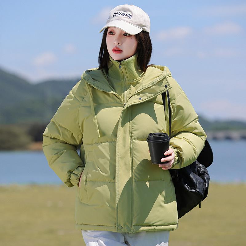 Down Cotton-padded Jacket Women's New Winter Short Fake Two Padded Cotton-padded Jacket Coat