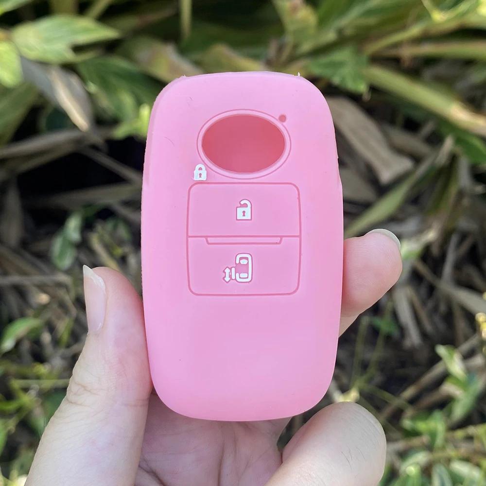Rubber Car Key Fob Cover Silicone Protector Case Shell for Toyota RAIZE for Daihatsu Rocky 3 Buttons Auto Key Chain Accessories