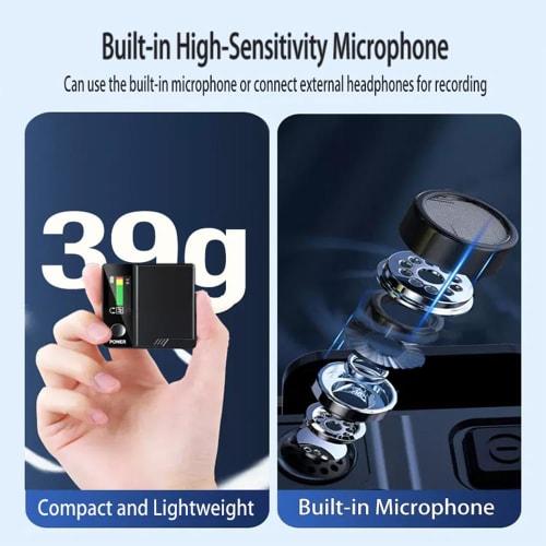 summina Voice Changer with Built-in Microphone, Vocal Effects, Portable Voice Changer Device with 11 Sound Effects, Color Screen Display, Mini Live Br