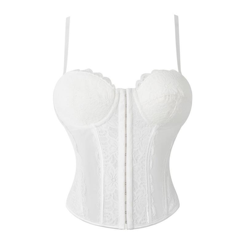 Women S Lace Boned Corset Top Slimming Shapewear For Evening Dress