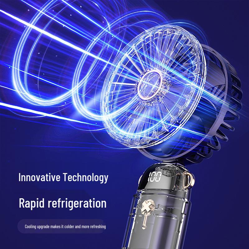 USB Rechargeable Portable Mini Folding Handheld Fan for Outdoor and Student Use