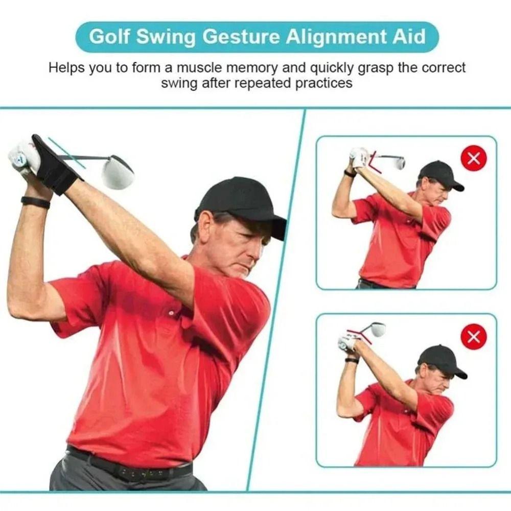Hand Position Fixer Golf Wrist Brace Wrist Flip Preventer Golf Swing Trainer Aid  Practice Tool