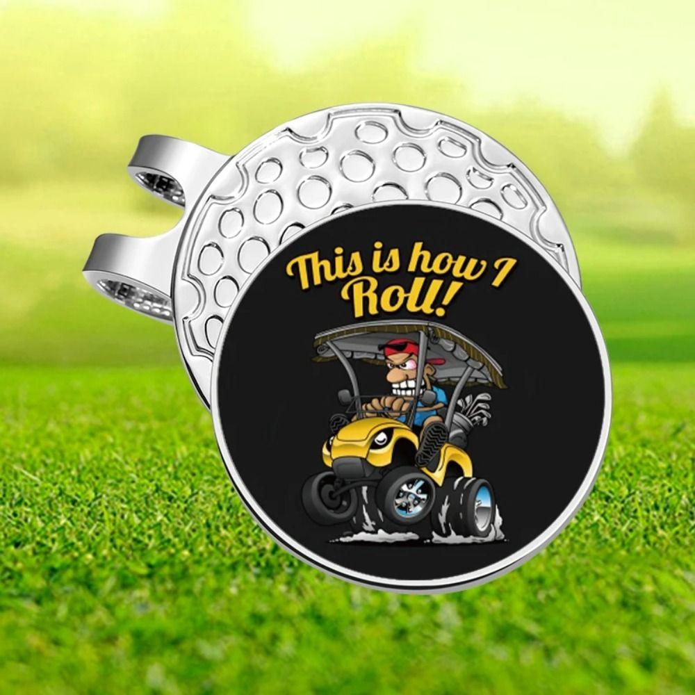 Magnetic Golf Hat Clips Position Marker Golf Cap Clips Creative Golf Ball Marker  Golf Lover