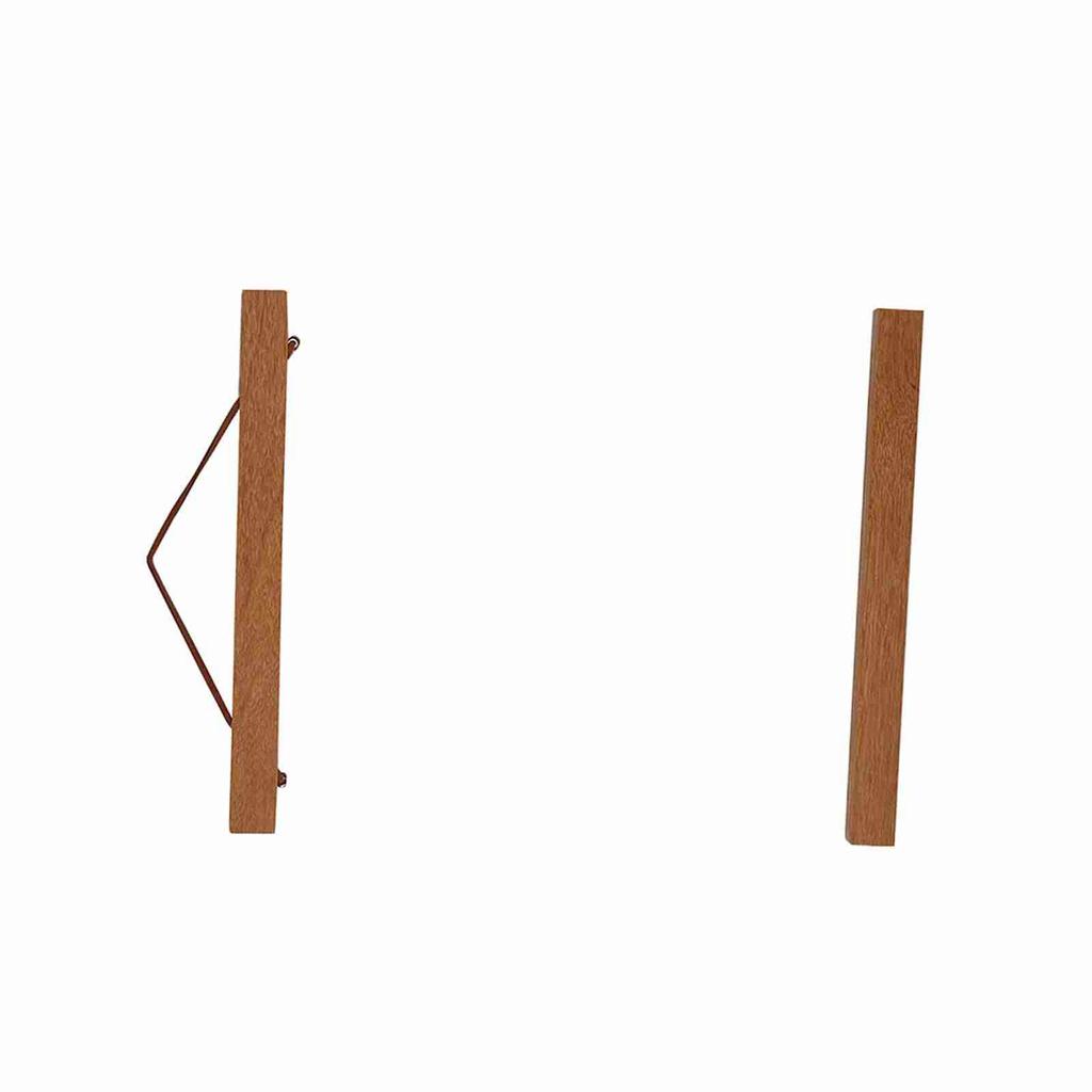 Moderner magnetischer Sägemehl-Fotorahmen DIY Benutzerdefinierte Poster-Scroll-Drucke Kunstwerkaufhänger Teakholz