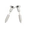 Unisex Punk Gothic Unique Stainless Steel Whole Screw Solid Ear Studs Earrings KTJ
