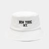 Couple tide basin hat female face small spring summer Internet celebrity cotton abrasive embroidered bucket hat male outdoor shade