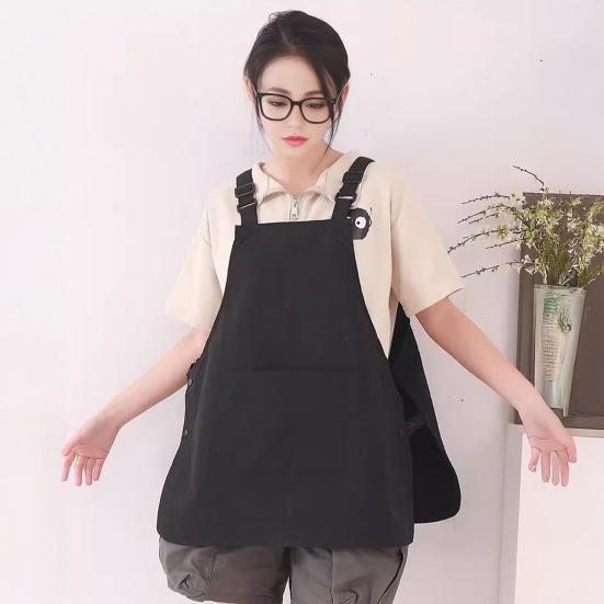 Waterproof Kitchen Apron Unisex Vest Style Apron Household Kitchen Workwear for Cooking Painting Coffee Shop