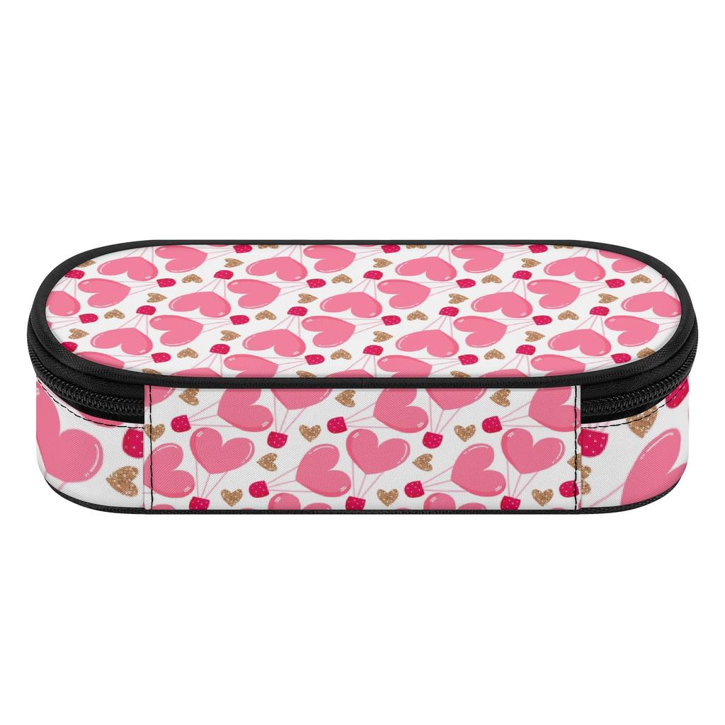 Pen Case Large Capacity Smooth Zipper Wear Resistant Polyester with Main Compartment Mesh Pocket and Pen Slots for Students