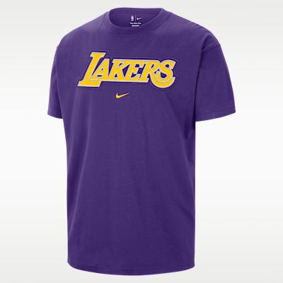 Nike T Shirts Men s All Over Purple Crew Neck Moderate S