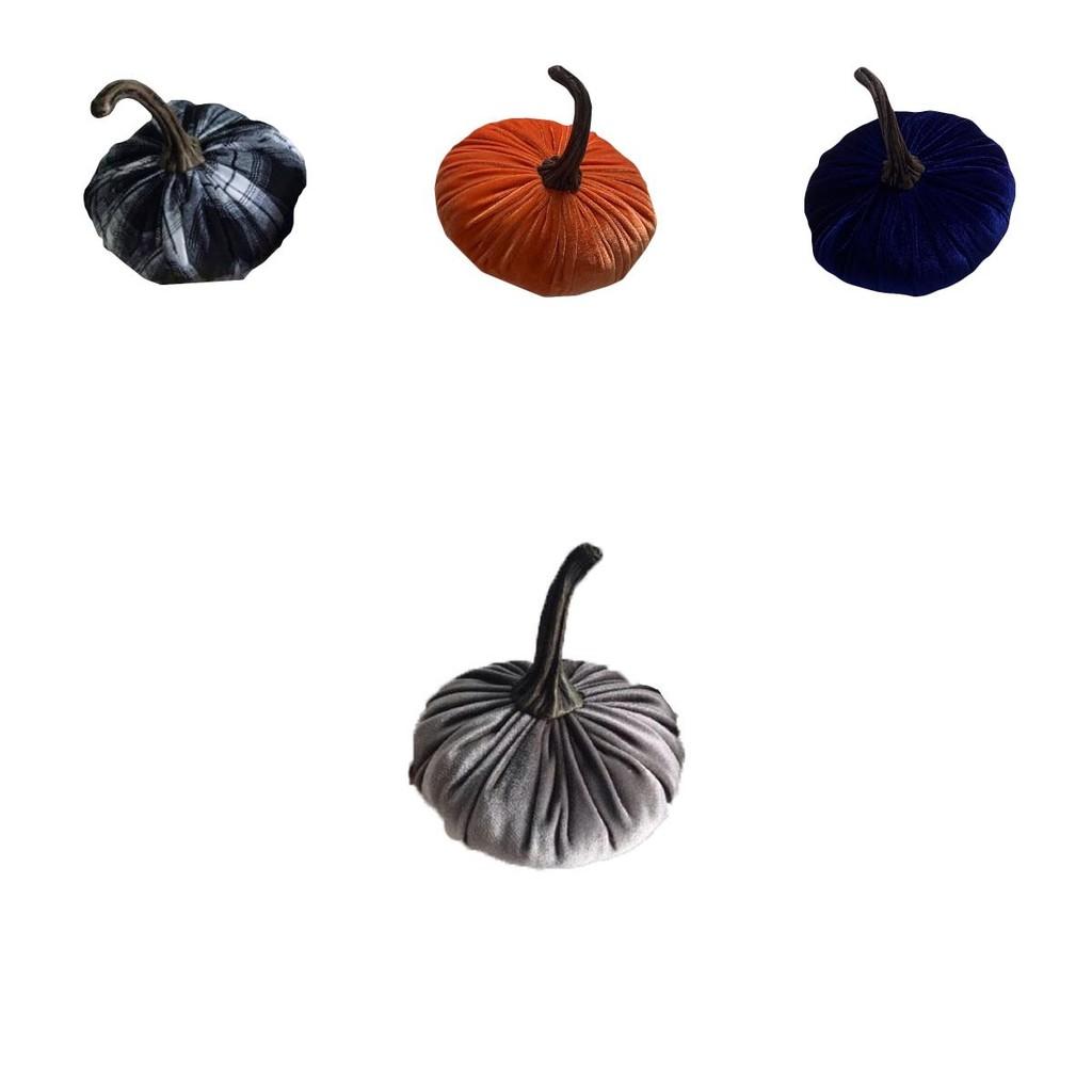 Cozy Velvet Pumpkin Throw Pillow Cushions For Stylish Halloween Home Decor