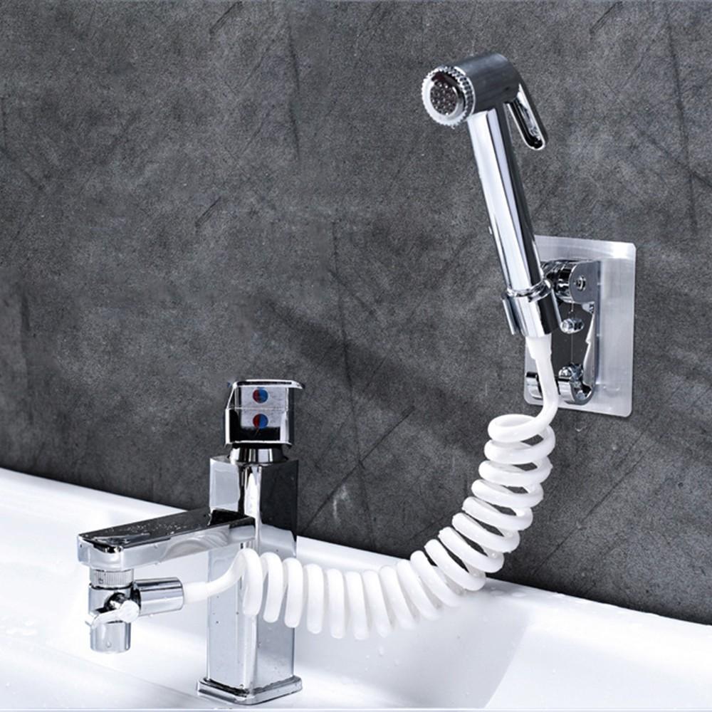 Hand Sprayer Set Basin Sink ABS Silver Parts Household Bathroom Faucet