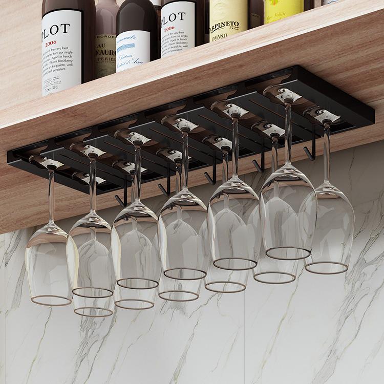Nordic Red Wine Glass Rack: Upside Down Storage Shelf & Luxury Hanging Ornament