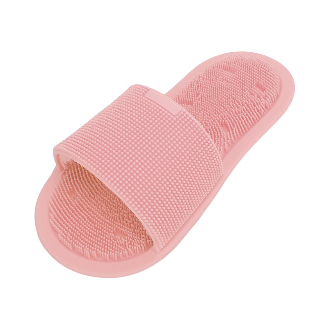 1 Piece Shower Foot Scrubber Soft Silicone Non Slip Suction Cups Foot Cleaner Slipper Without Bending