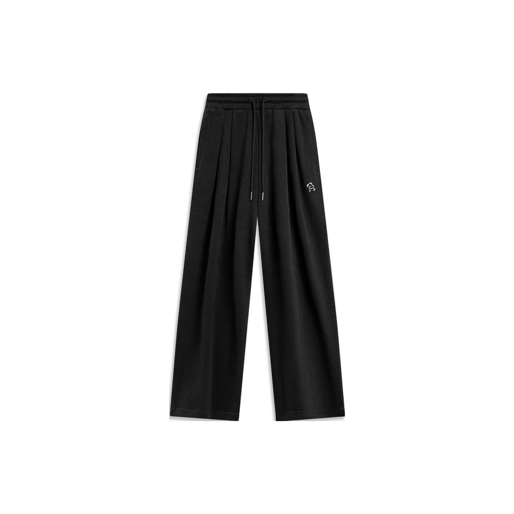 Li Ning X League Of Legends Kolaborace Poro Jednobarevné Volné Pletené Sportovní Kalhoty Dámské Spodní díly Černá AKLTE22-2