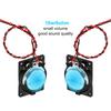 Uxcell 2pcs 10W 8ohm Mini Speakers Metal Shell Square Micro Mini Speakers DVD EVD Multimedia Mobile Portable Advertising Equipment Built-in