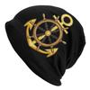 Nautical Sailor Anchor Bonnet Hats Street Knitting Hat For Men Women Autumn Winter Warm Skullies Beanies Caps