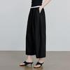 Women's Cool-Touch Lyocell Blend Wide-Leg Cropped Pants