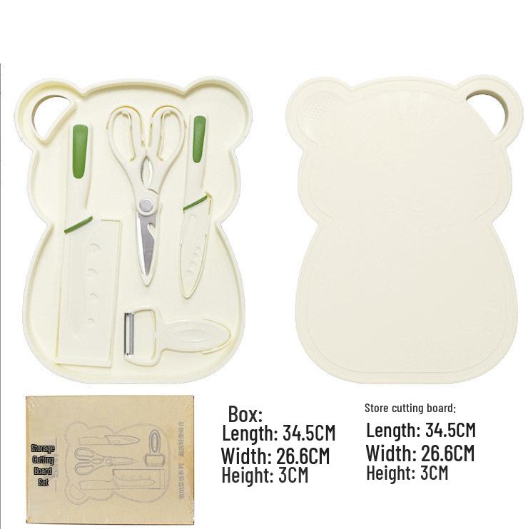 Baby Food Prep Set: Chef's Knife, Cutting Board, Multi-Functional Tools, 5-Piece Combo