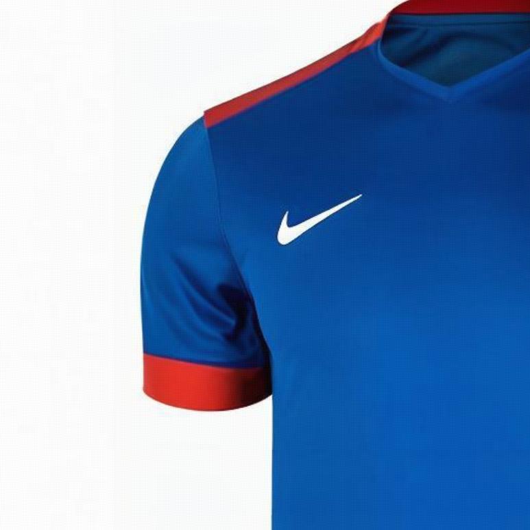 Nike Quick-Dry Breathable Training & Match Team Football Short Sleeve T-Shirt Men Tops Blue 894315-463