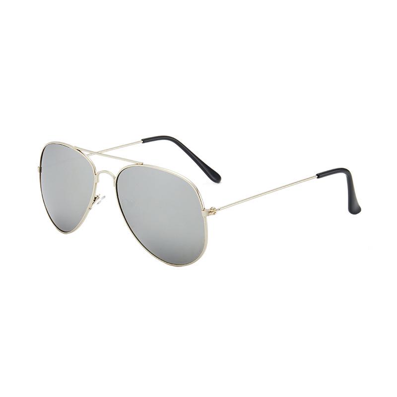In-Stock Unisex Pilot 3026 Metal Aviator Sunglasses with Aluminum Frame and Spring Legs