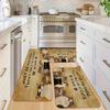1Pcs Anti Fatigue Kitchen Rugs, Cat-Themed Print Waterproof Non-Slip Thick Cushioned Kitchen Mat Heavy Duty Comfort Standing Mat for Kitchen