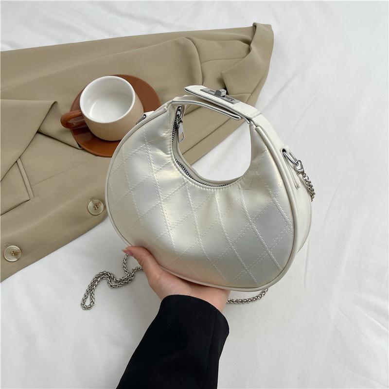 Elegant Soft Pu Crescent Bag For Women Versatile Daily Use With Interior Mobile Pocket Available In Various Shades