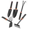 Professional Garden Tool Kit Carbon Steel Construction Comfort Rubber Coated Handle Grip For Landscaping Tasks