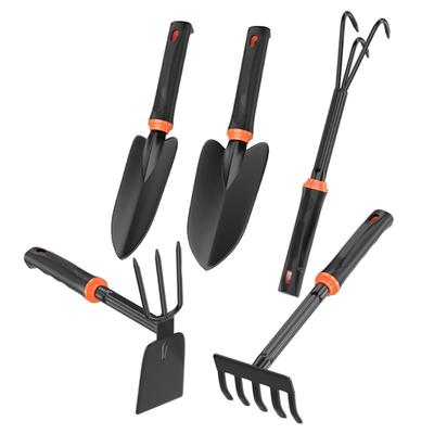Carbon Steel Digging Tool Set Nonslip Rubber Coated Handles Suitable For Transplanting Flowers And Vegetables