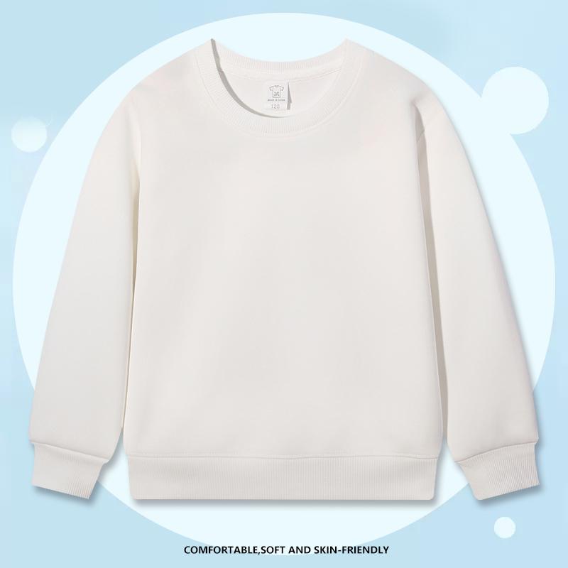 

ZIRUNKING 2026 Winter Spring Hoodies Pullovers Kids Boys Girls Round Neck Sweater Comfortable Sweatshirt Children s Clothing KXINKIDW 110