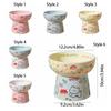 Pet Supplies Ceramic Cat Bowl Creative Cute Pet High Foot Bowl Non-slip Large Capacity Pet Drinking Feeder Water Container