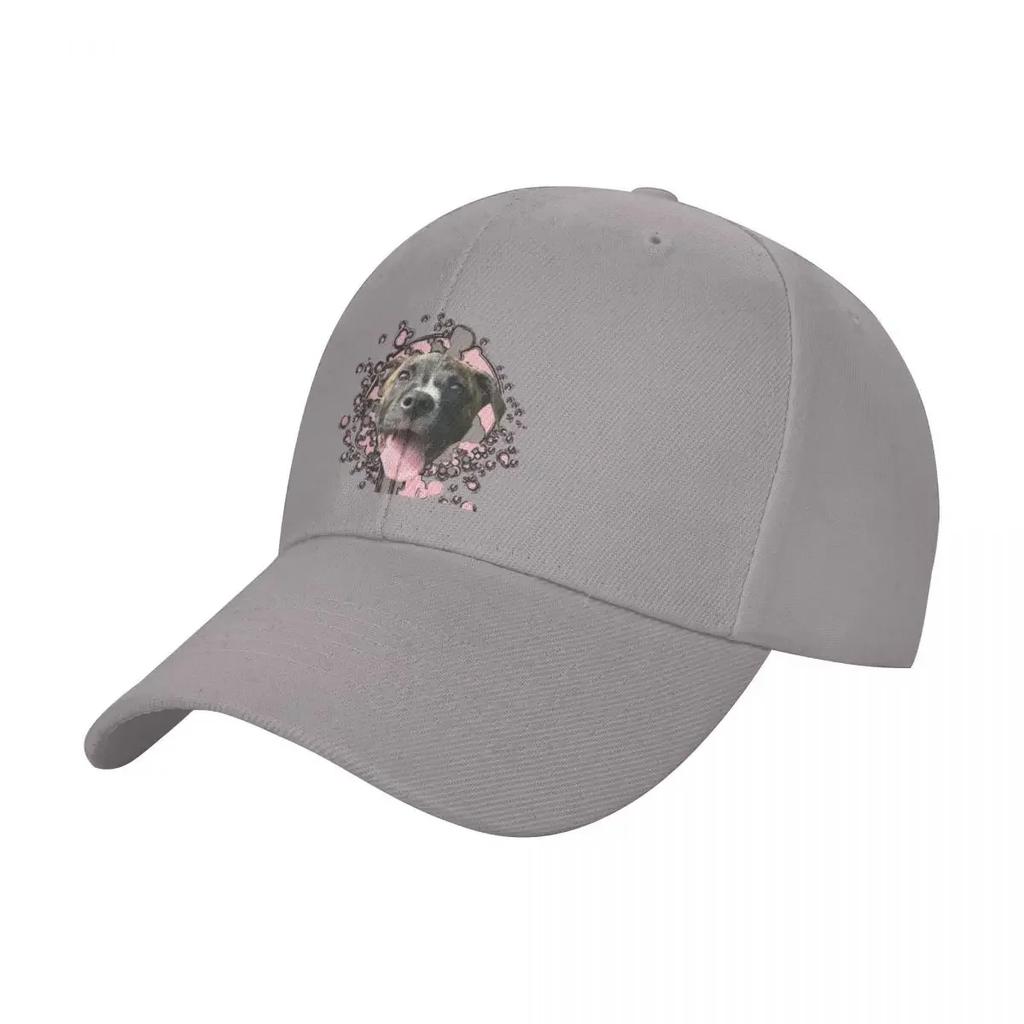 Pitbull with Spray Paint Baseball Cap Thermal Visor Ball  Snap Back Hat Unisexs Big Size Hat Women Hats Unisexs
