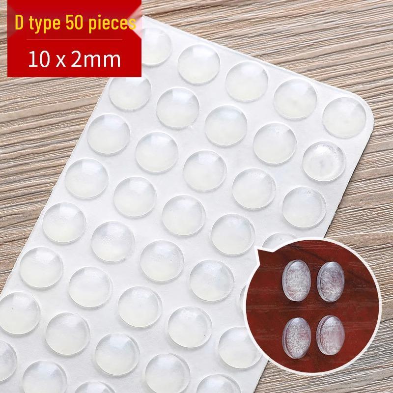 Przezroczysta gumowa podkładka antykolizyjna na drzwi i okna meblowe - Dźwiękochłonna, antypoślizgowa, poduszka redukująca hałas