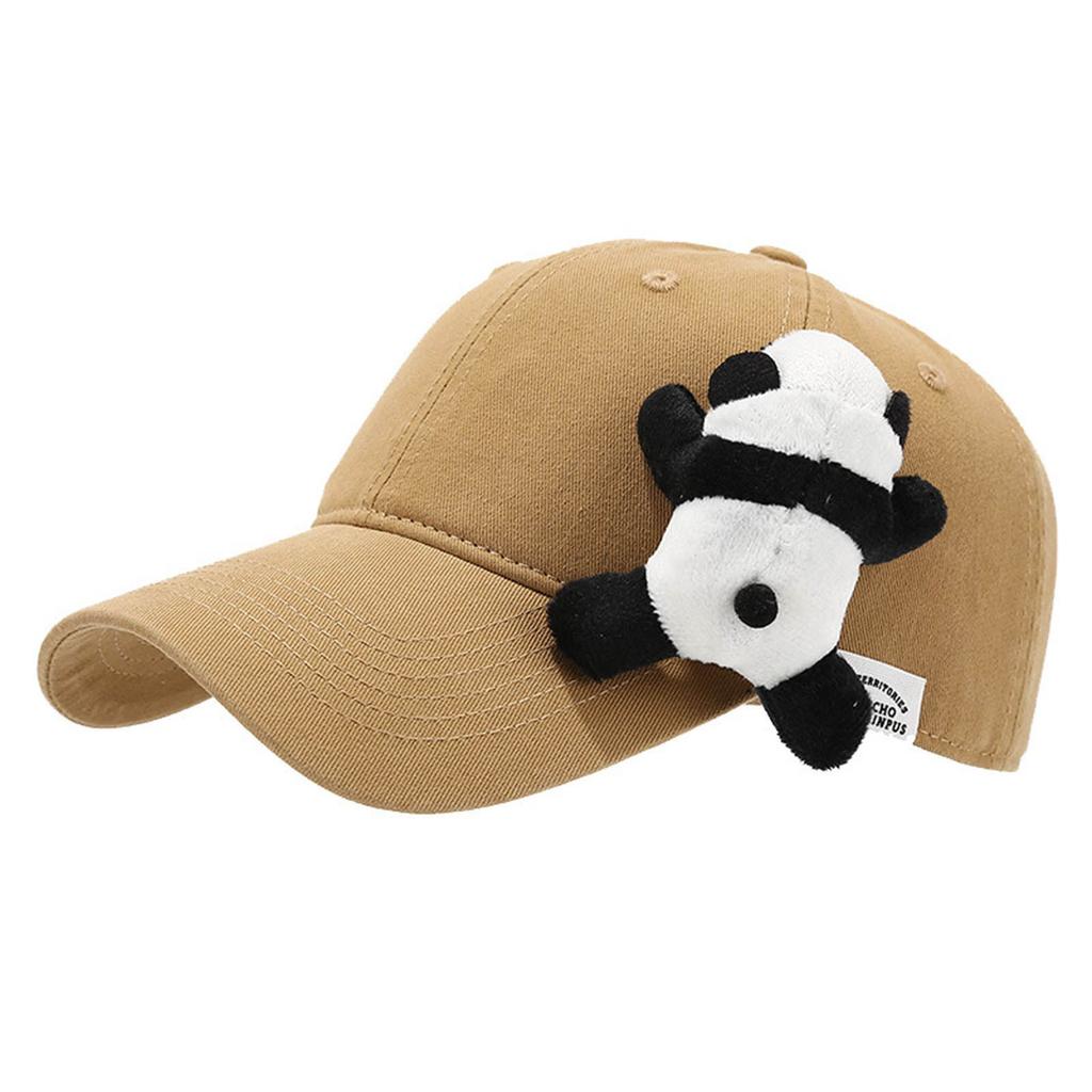Women Chinese Panda Baseball Hat For Girls Women Unisex Panda Adjustable Hat Cute Stuffed Panda