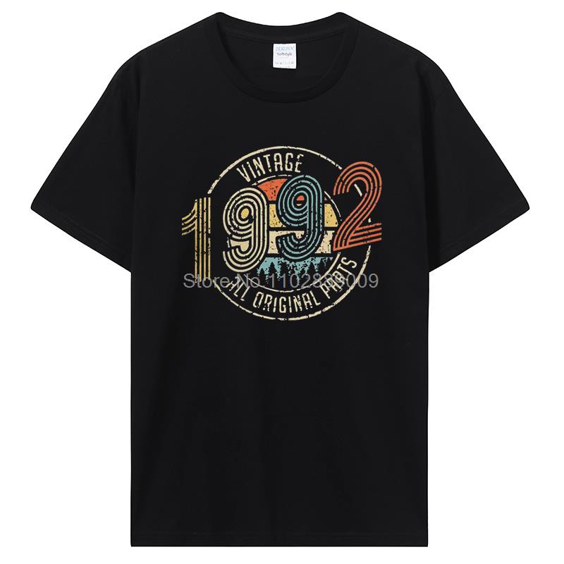 Vintage 1974 1962 1974 1982 All Original Parts Birthday Gifts Men T-Shirt Funny Tees Cotton T Shirt  Harajuku Streetwear