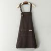 Stain-Proof Canvas Apron with Custom Logo for Western Restaurants, Hot Pot Establishments, and Milk Tea Shops